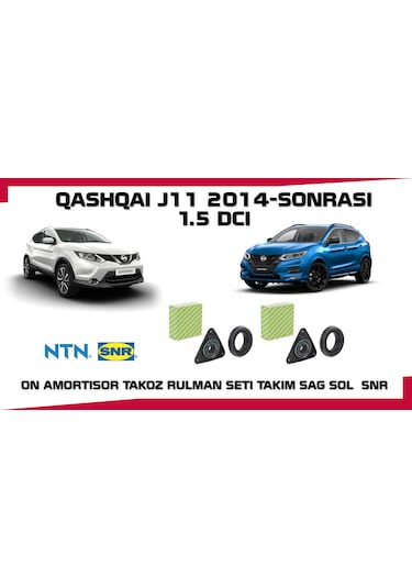 Qashqaı Amortısor Takoz Ve Rulman Set Snr 2014 Sonrası J11
