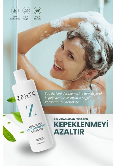Zento Hair Scalp AntıiDandruff Kepek Şampuanı 250 ML