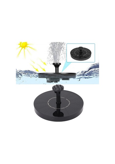 Tenfowee Güneş Enerjili 6v Suları Dolaştıran Ve Oksijen Veren Küçük Bahçe Havuzu / Kuş Banyosu Yüzer Fırtına Elektrik Depolama Özelliği Yok