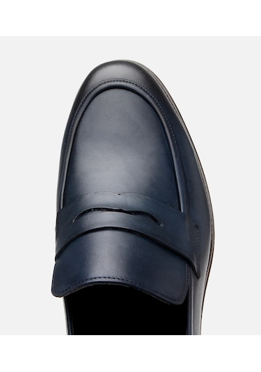 Hotiç Erkek Deri Lacivert Hafif Tabanlı Loafer 02ayh308730a680 Lacivert