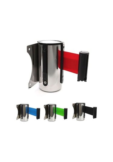 Suntek Stanchion Kuyruk Bariyer Duvara Monte 2m-kırmızı