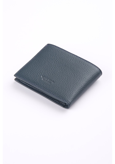 Ancora Leather Hakiki Deri Erkek Cüzdan-26500 Lacivert