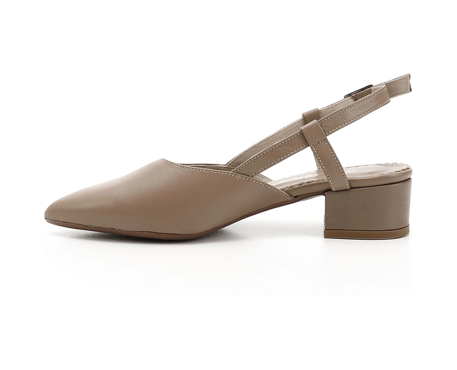 Gönderi R Kadın Vizon Antik Kalın Topuklu Arkası Açık Hakiki Deri Ayakkabı Gyza13424257 vizon