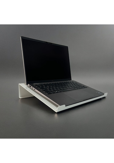 Çelik Laptop Standı Notebook Altlığı Parlak Beyaz