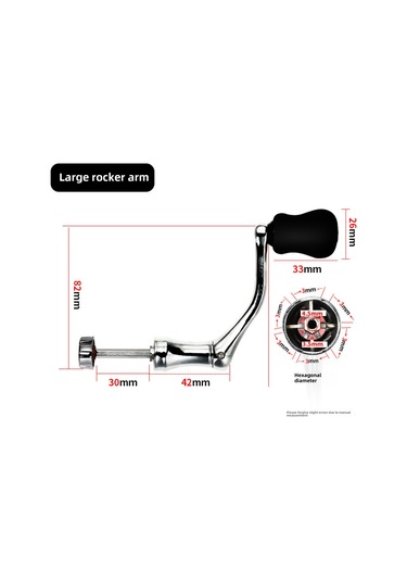 Springsun Evcikli Metal Balık Makinesi Kolu, 5000-7000 Numara Spinning Makineleri İçin Evrensel Kullanim, Dayanıklı Ve Konforlu Tutuş