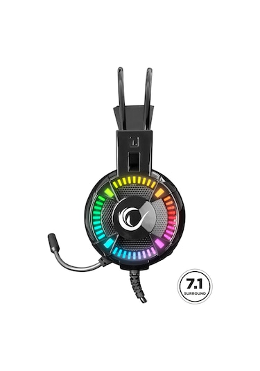 Rampage Styles USB 7.1 Version RGB Oyuncu Mikrofonlu Kulaklık