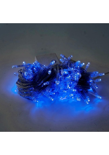 Mavi Led Peri Dize Işıklar 7 Renk Pil Kumandalı Açık Hava Su Geçirmez Led Dize Işık Noel Doğum Günü Ev Partisi Dekoru Lamba 5m Mavi