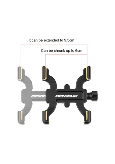 Sones Bengguo Bisiklet Alüminyum Alaşımlı Dört Pençeli Bisiklet Cep Telefonu Tutucu, Model: Gövde Stili