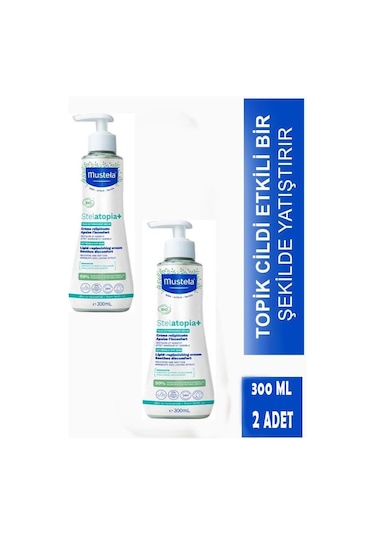 Mustela Stelatopia Lipit Yenileyici Krem Pompalı Şişe 300 Ml 2 Adet