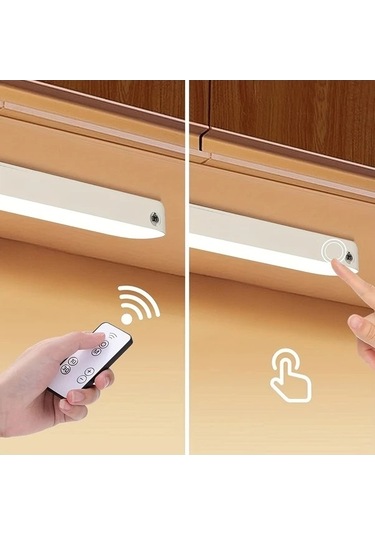 Fastbuy 10,23 İnç 26 Cm Şarj Edilebilir Kablosuz Led Dokunmatik Mutfak Aydınlatması Uzaktan Kumandalı Manyetik Taşınabilir Ma