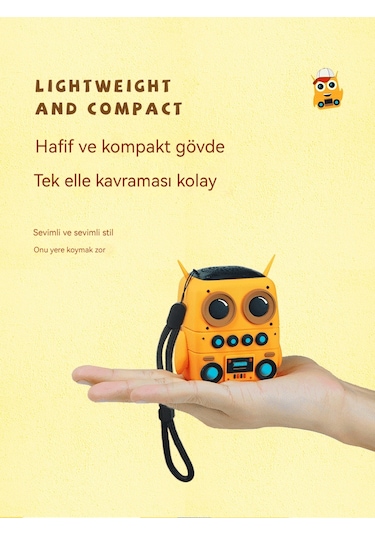 Dış Mekan Su Geçirmez Kullanışlı Hoparlör-minions