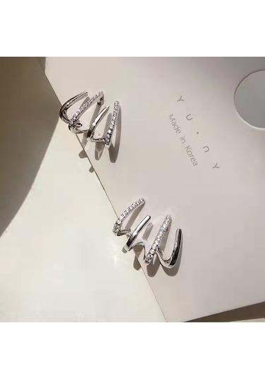 Ximistore9 2022 Yeni Stil Gümüş 925 İğne Kore Kolye, Minimalist Zeka Kadın Küpe, Kaliteli轻奢 Moda Aksesuar, Altın Renk, Toptan Satış Diğer