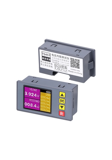 Springsun Ts457 Akü Voltaj Ve İç Direnc Test Cihazı - Kelvin Klips Seti, Dc5v Besleme, Aydınlatmalı Ekran, Otomatik Kapatma, Hassas Ölçüm Çok Renkli