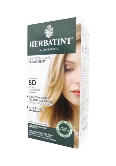 Herbatint Saç Boyası 8D Blond Clair Dore - Light Golden Blonde