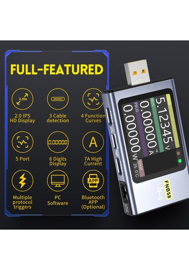 Fnirsi Fnb58 Usb Hızlı Şarj Test Cihazı