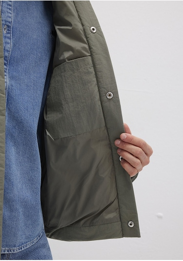 Mavi - Yeşil Şişme Mont 0110599-85485 Yeşil