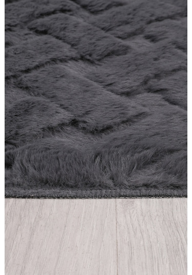 Desenli Tavşan Tüyü Yumuşak 2 Li Banyo Paspası Kaymaz Tabanlı Klozet Takımı Antrasit Antrasit Desenli Tavşan Tüyü Yumuşak 2 Li Banyo Paspası Kaymaz Tabanlı Klozet Takımı Antrasit Antrasit