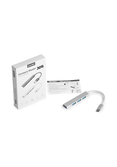 Dark Connect Master X4 Usb3.0 3port 2.0 Hub Dk-ac-usb310c