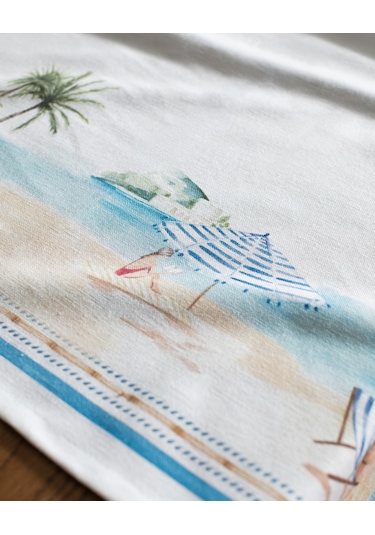 Lazule Masa Örtüsü - Açık Mavi/bej - 150x200 Cm 8684427277843 Çok Renkli