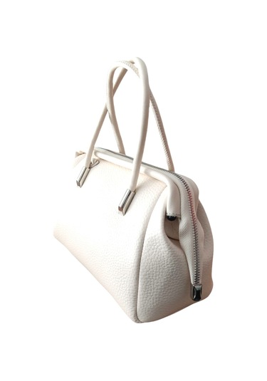 Nas 1420 Kadın El Çantası Bej Siyah