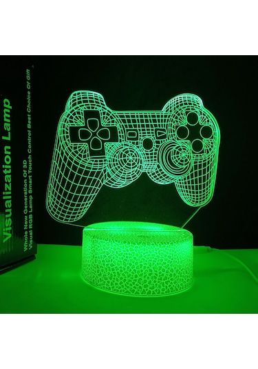 Yaratıcı Hediye Oyun Odası Dekorasyonu Gece Lambası Çatlak Modeli Çatlak Tabanı Oyun Ov Çatlak Tabanı Oyun Ov Çok Renkli