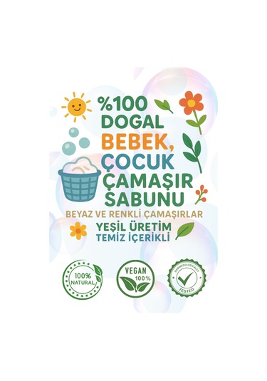 Bebek Çamaşır Makinesi Toz Deterjanı 1 Kg