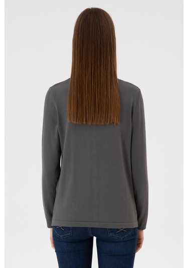 U.s. Polo Assn. Kadın Gri Hırka Triko 50313624-vr024 Gri