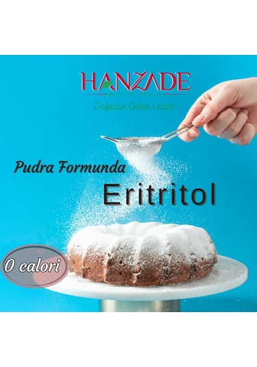 Hanzade Bitkisel Eritritol Pudra Form 500 G