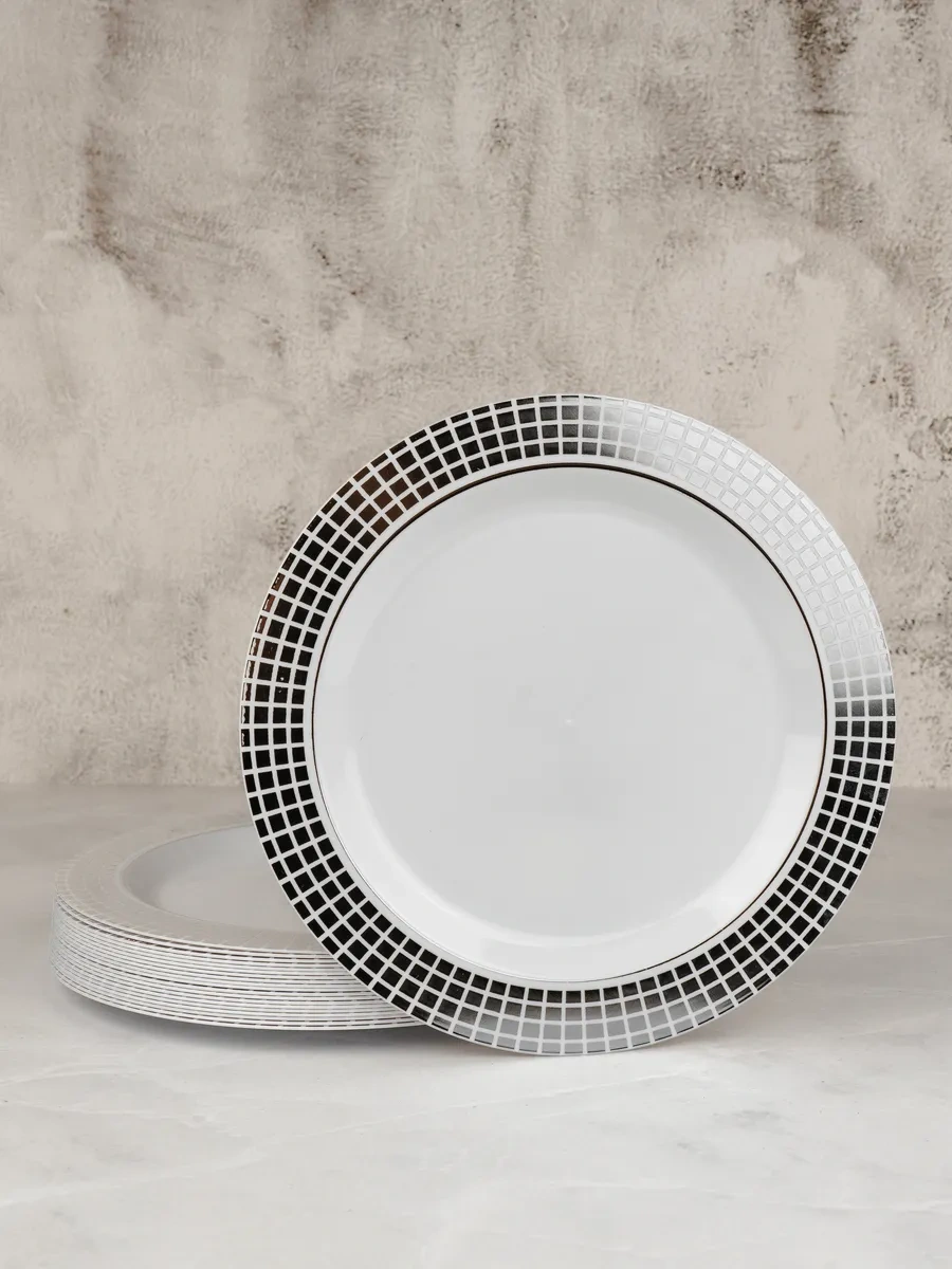 Plastcup 20 Adet Plastik Tek Kullanımlık Tabaklar 189314188 100 adet