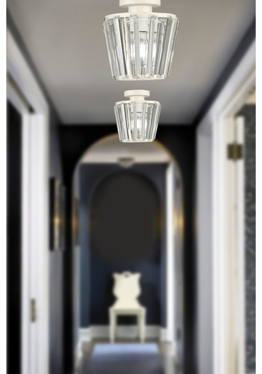 Begüsa Neva Tavan Montaj Tekli Avize Beyaz