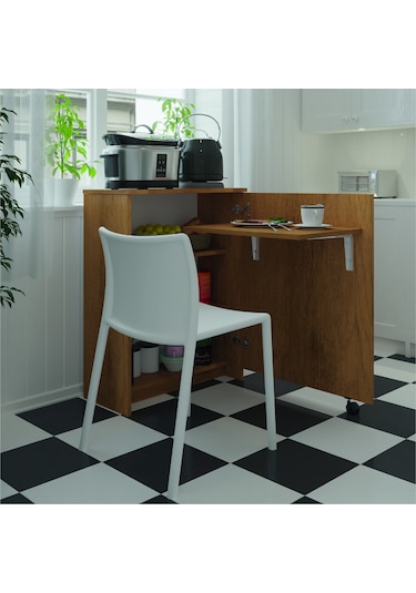 Asra Trend Mutfak Fonksiyonel Kiler Dolabı Katlanır Masa Petra