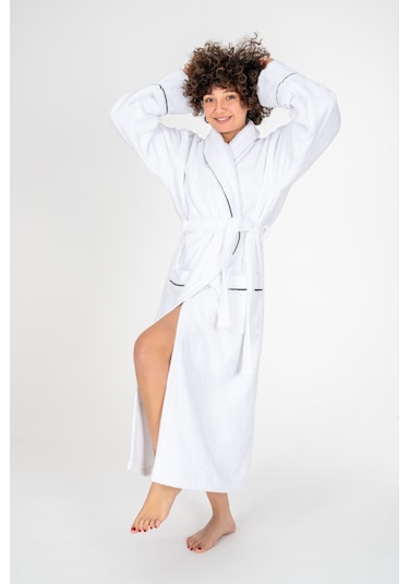 Cotton Box Classic Bornoz Seti Mahur Beyaz Unisex L/xl Beyaz