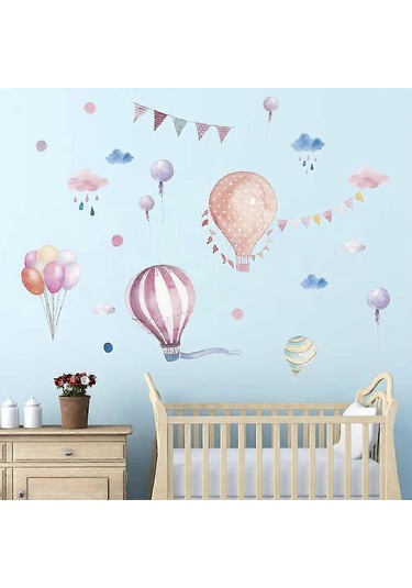 Sıcak Balonlar Duvar Çıkartması Zy890 Diğer