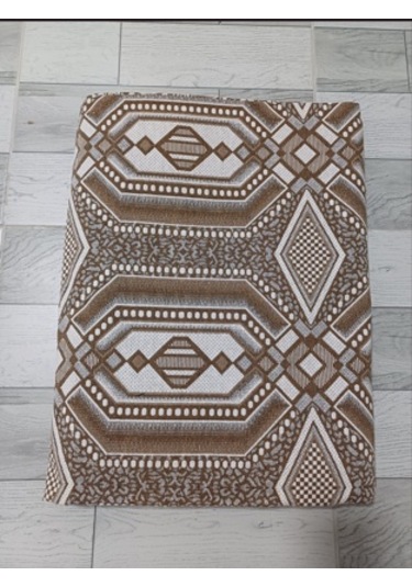 Savan Dokuma Halı Örtüsü 6m² 200 300 Kale Kahve7 Kahverengi