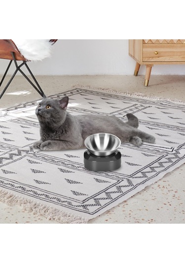 Homyl Gri Tabanlı Köpek Kaseleri Tavşan Için Tek-kase