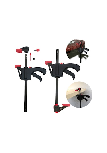 4 Inç Ahşap Çalışma Bar F Kelepçe Kavrama Cırcır Release