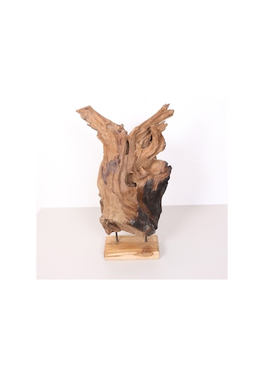 Teak Art- Doğal Teak Heykel & Dekor 30x70 Cm