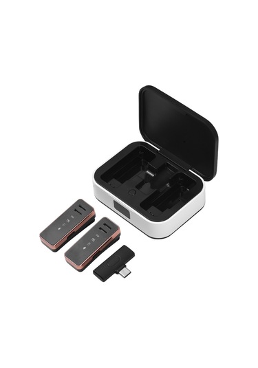 Xindoker S18 Kablosuz Kolar Mikrofonu - 2.4g 20m Aktarım, Aı Gürültü Azaltma, Çift Ekran, 1'den 2'ye, Plug & Play, Dahili Pil