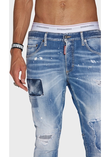 Dsquared2 Erkek Kot Pantolon S74lb1252 S30342 470 Mavi Dsquared2 Erkek Kot Pantolon S74lb1252 S30342 470 Mavi