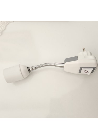 Prizi E27 Duya Dünüştürücü Anahtarlı Oynar Başlıklı Duy 10 CM