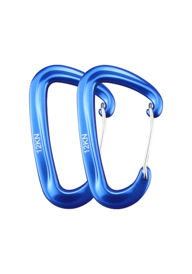 6 Adet 12kn Ağırlık Taşıma Kapasiteli Karabina Klipsi Hamaklar, Kamp, Dağ Yürüyüşü Ve Sırt Çantası İçin