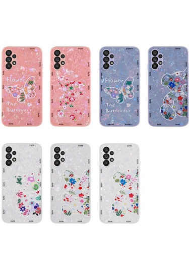 Biriva Home Galaxy A13 4g Kılıf Desenli Sert Silikon Mumila Kapak - White Cat White Cat