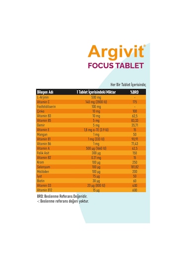 Argivit Focus 30 Tablet