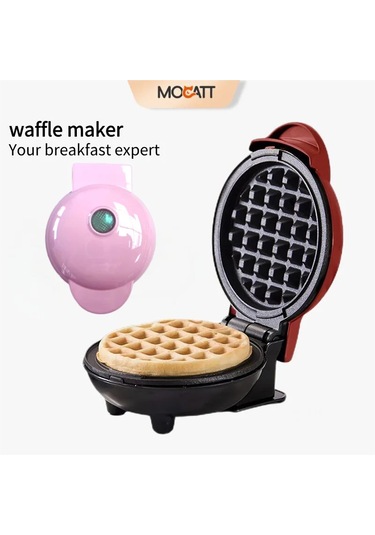Mocatt Çok Fonksiyonlu Waffle Makinesi, Pişirme, Sandviç, Ekmek Kızartma Pink 1