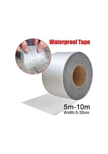 Yeni Güçlü Su Geçirmez Bant Yüksek Sıcaklık Dayanımı Alüminyum Folyo Kalınlaşmak Butil Havuzu Çatı Çatlak Alüminyum Bant 56598185