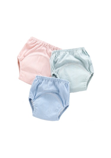 Konesam Bebek Eğitimi İçin Nefes Alabilen Yıkanabilir Çocuk Bezleri - 4 Katmanlı Su Geçirmez Kumaş - Mavi 80 Beden 3 Numara