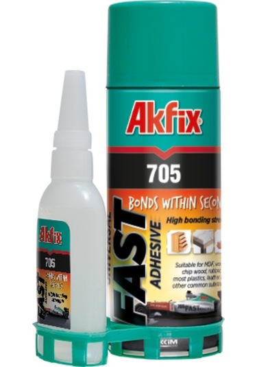 Akfix 705 200 ML Hızlı Yapıştırıcı Mdf Kit