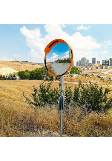 80 Cm Trafik Güvenlik Aynası Ve 2 M Flanşlı Direk Set-717