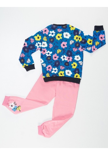 Denokids Mushi Çiçekli Kız Eşofman Takım Çok Renkli