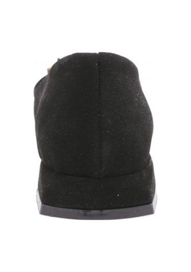 Dgn 2802-23y Kadin Sivri Burun Metal Kare Tokali Babet 2802-1423-R1700 Siyah